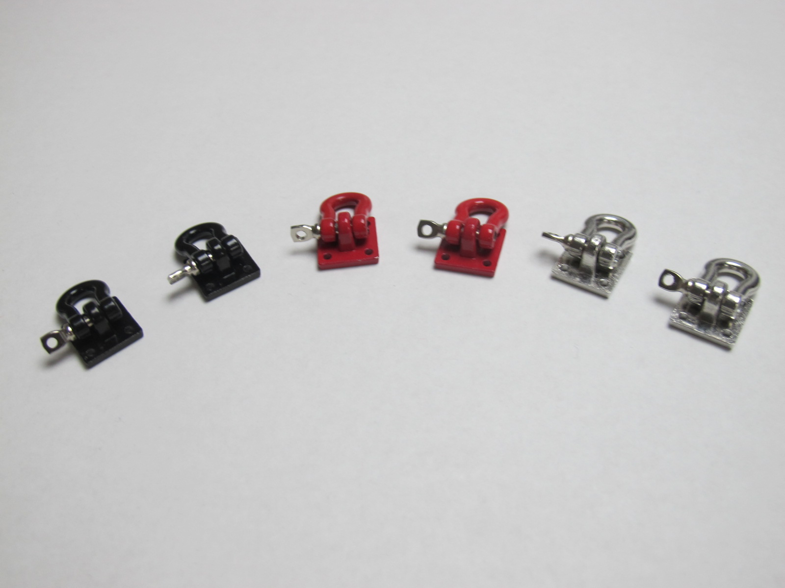 (image for) 1:10 Scale Alloy Hitch Tow Shuckle x 2 Units Red / Black